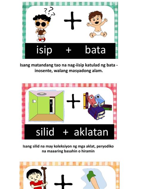 Mga Tambalang Salita (Bahay) .